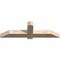 Ekena Millwork Eugene Smooth Timber Gable Bracket, Douglas Fir, 60"W x 17"H x 5 1/2"D x 5 1/2"F, 7/12 Pitch GBW060X17X0606EUG00SDF - alternate 2